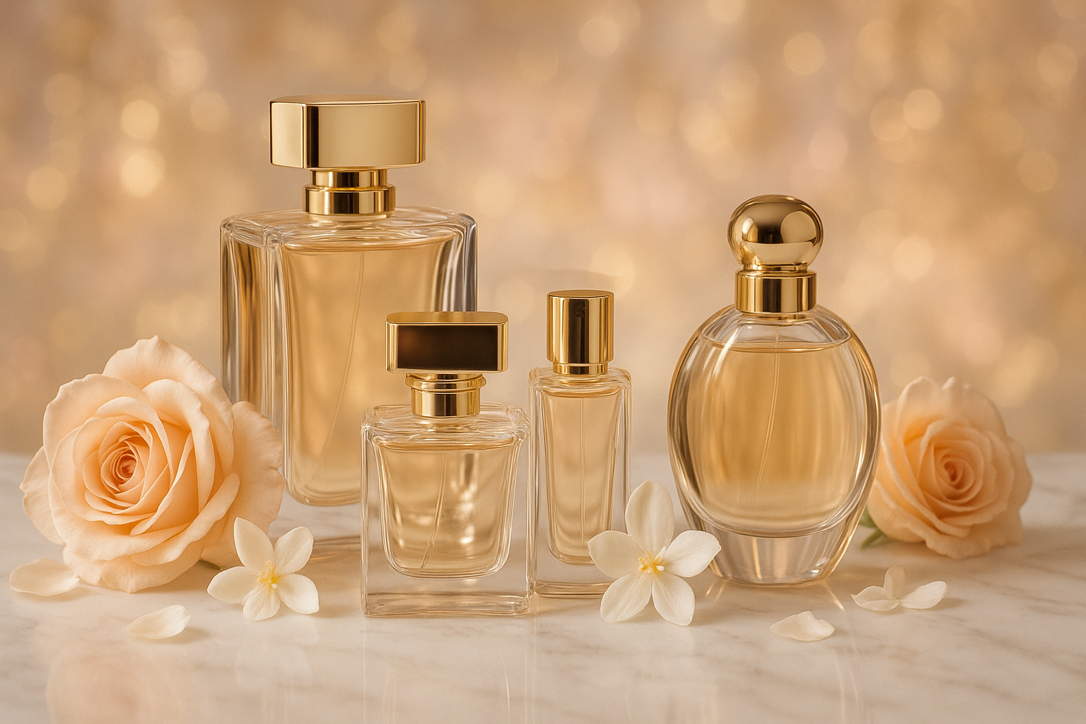 uma imagem de capa pra uma marca de perfumes